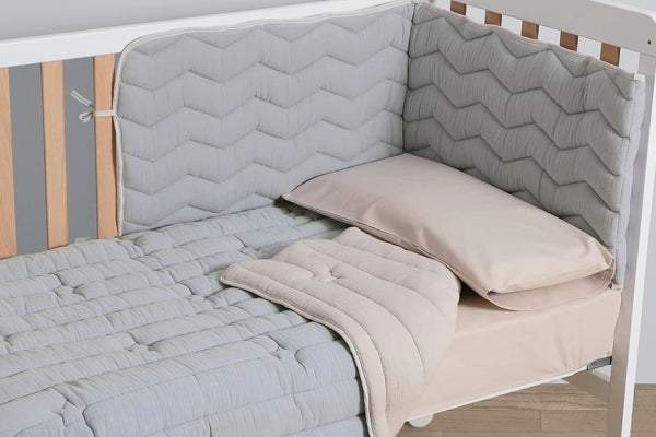 MICUNA - HEAD PROTECTOR + DUVET 120X60 MOUSSE BLUE