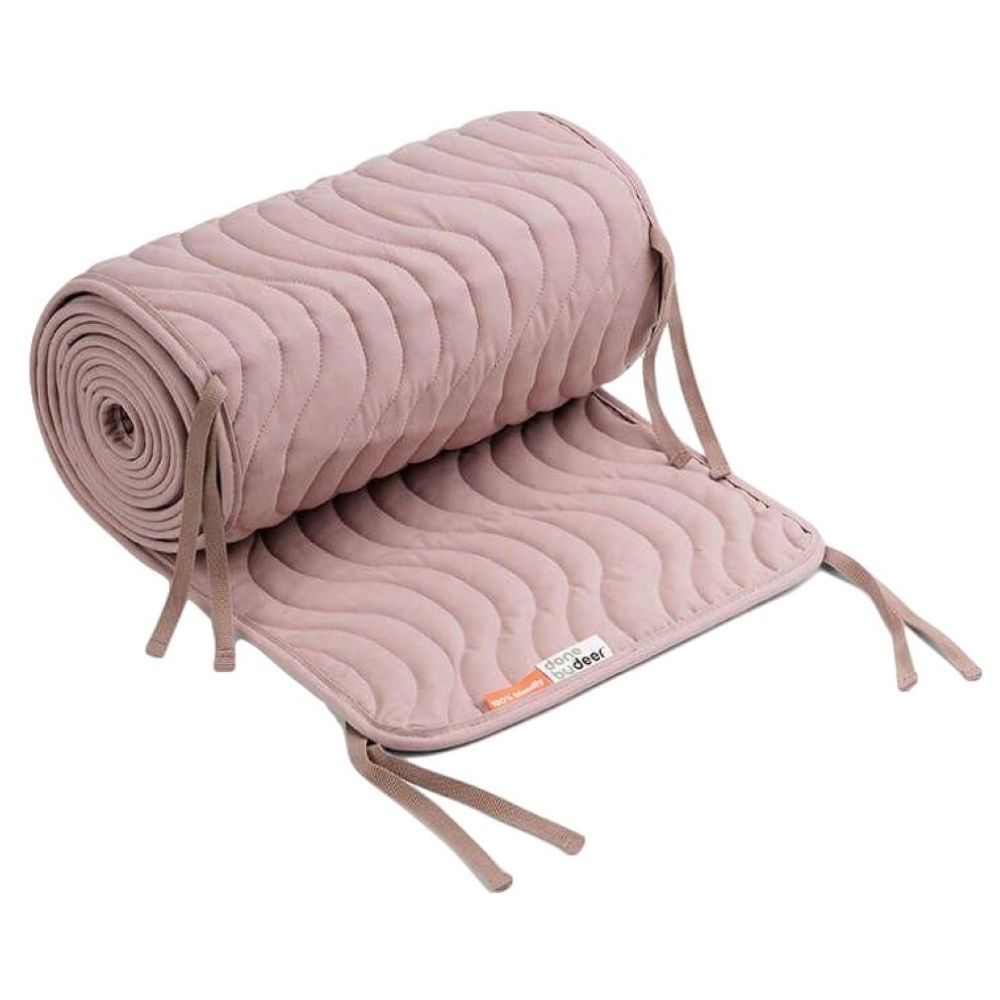 Done by Deer - Quilted bed bumper w/strings Powder