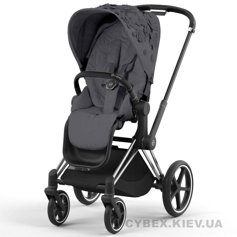 Cybex - Priam Chrome Black Frame with Seat Pack