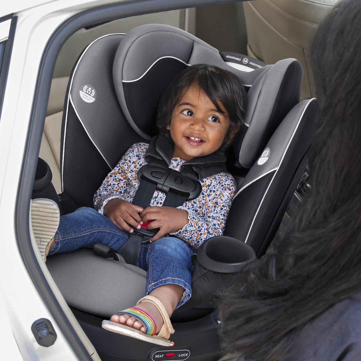 Evenflo - Revolve360 Rotational All-In-One Convertible Car Seat - Amherst Gray