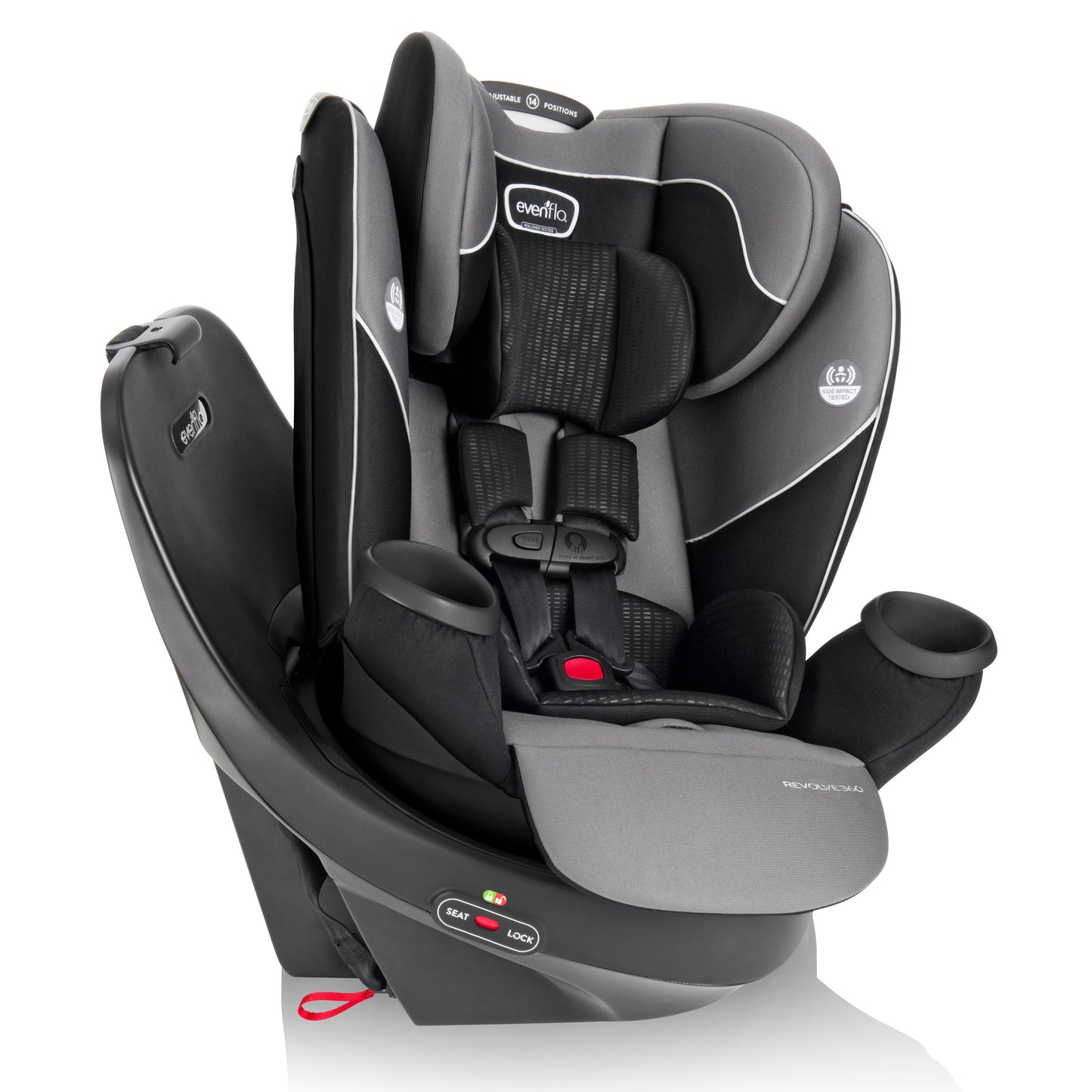 Evenflo - Revolve360 Rotational All-In-One Convertible Car Seat - Amherst Gray