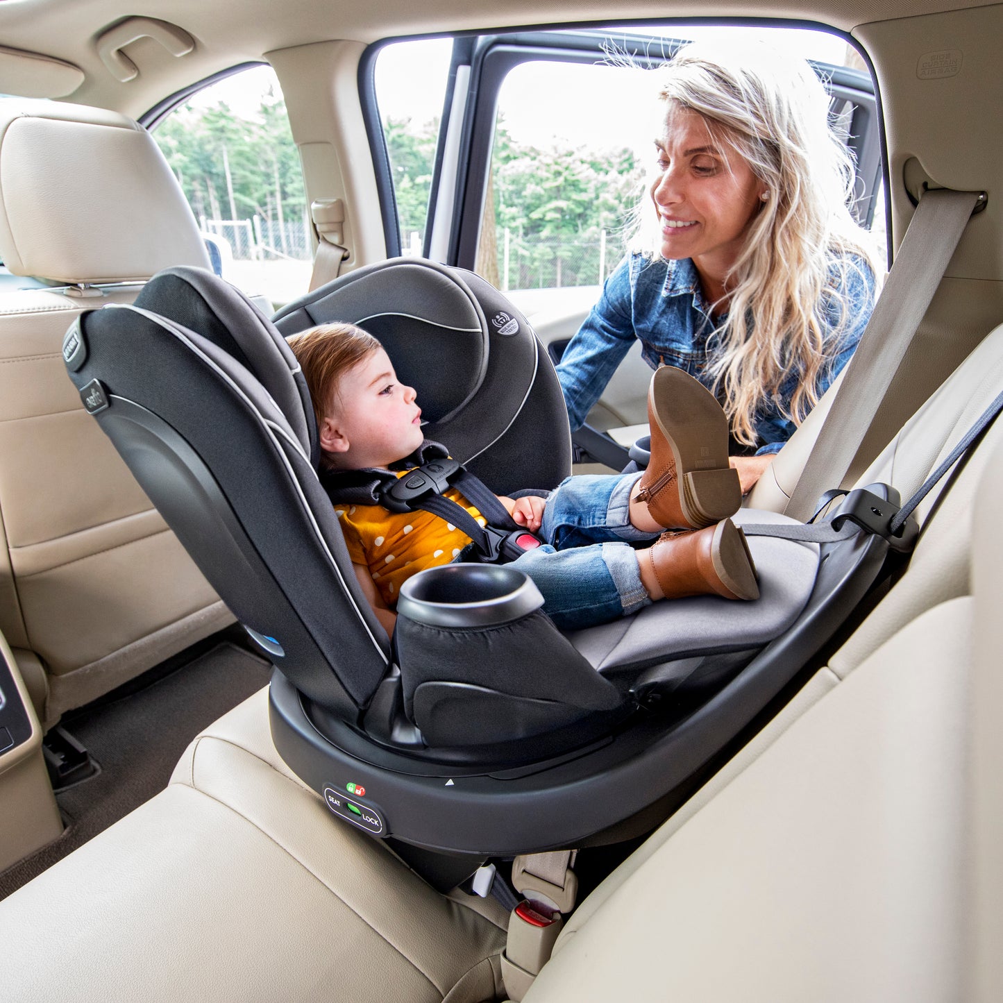 Evenflo - Revolve360 Rotational All-In-One Convertible Car Seat - Amherst Gray