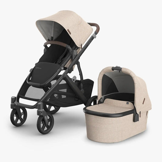 Uppababy - Vista V3 Liam Oat - Melange / Carbon Frame/ Chestnut Leather