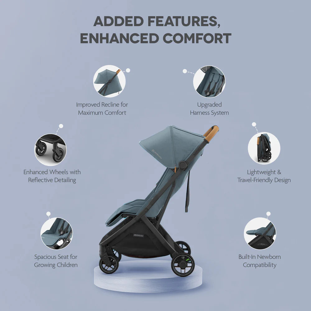 UPPAbaby - Minu V3 Stroller Dillan Stone + Bumper Bar