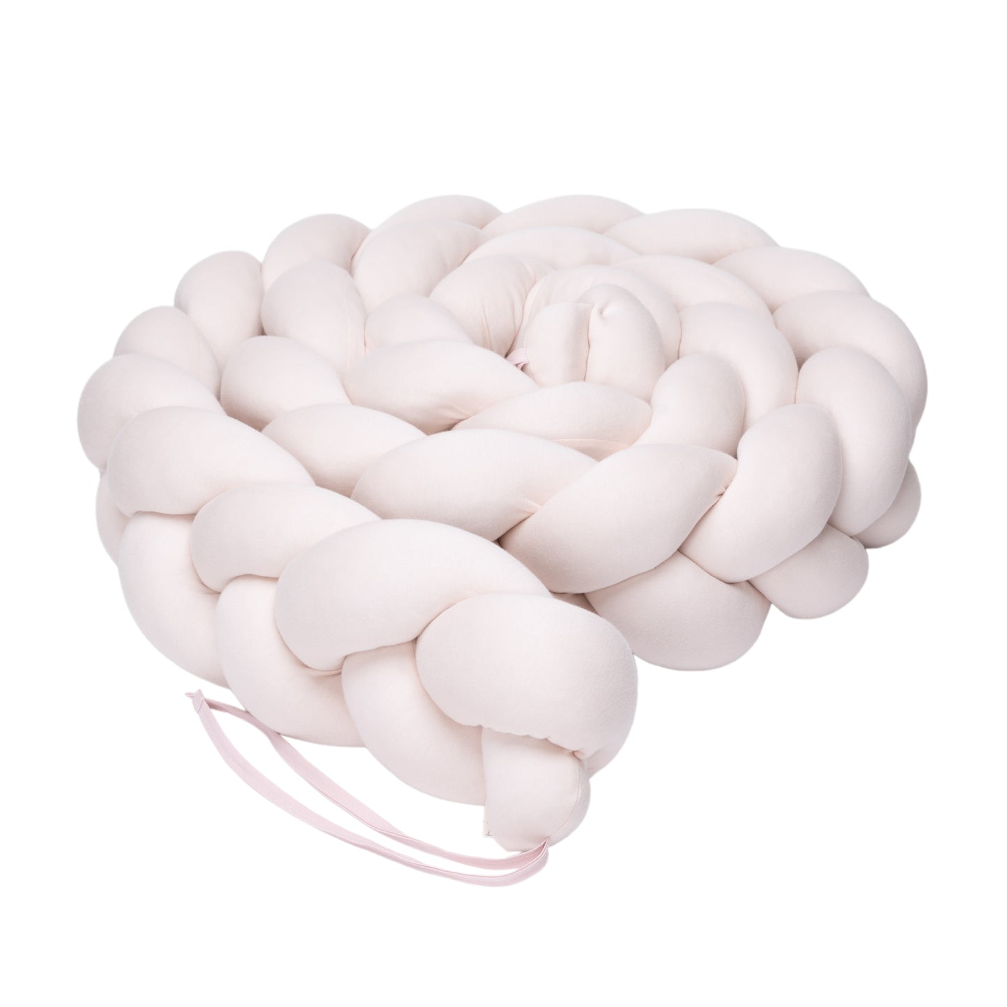 Bimbi Dreams - BRAIDED COT BUMPER 200 CM Pink