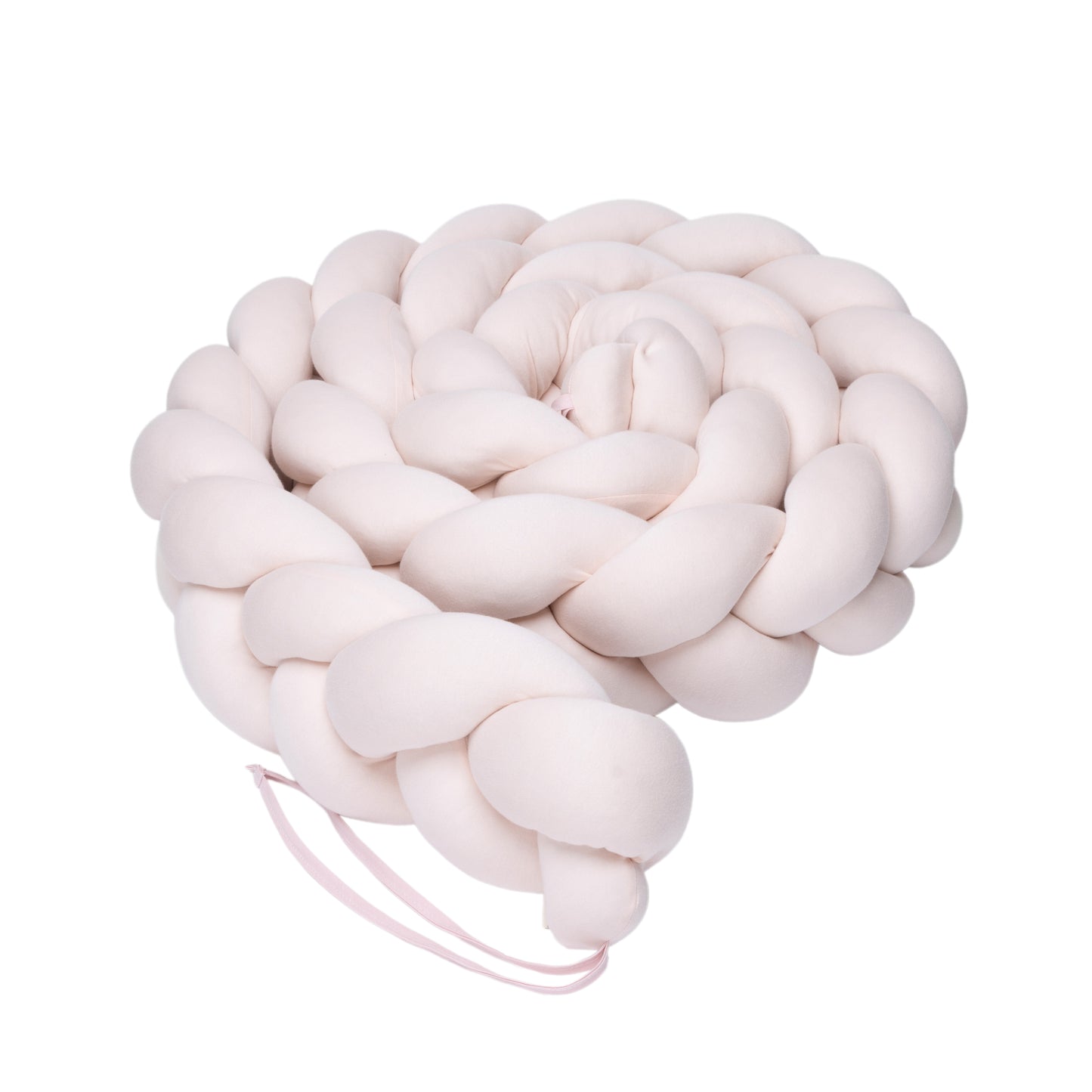Bimbi Dreams - BRAIDED COT BUMPER 200 CM Pink