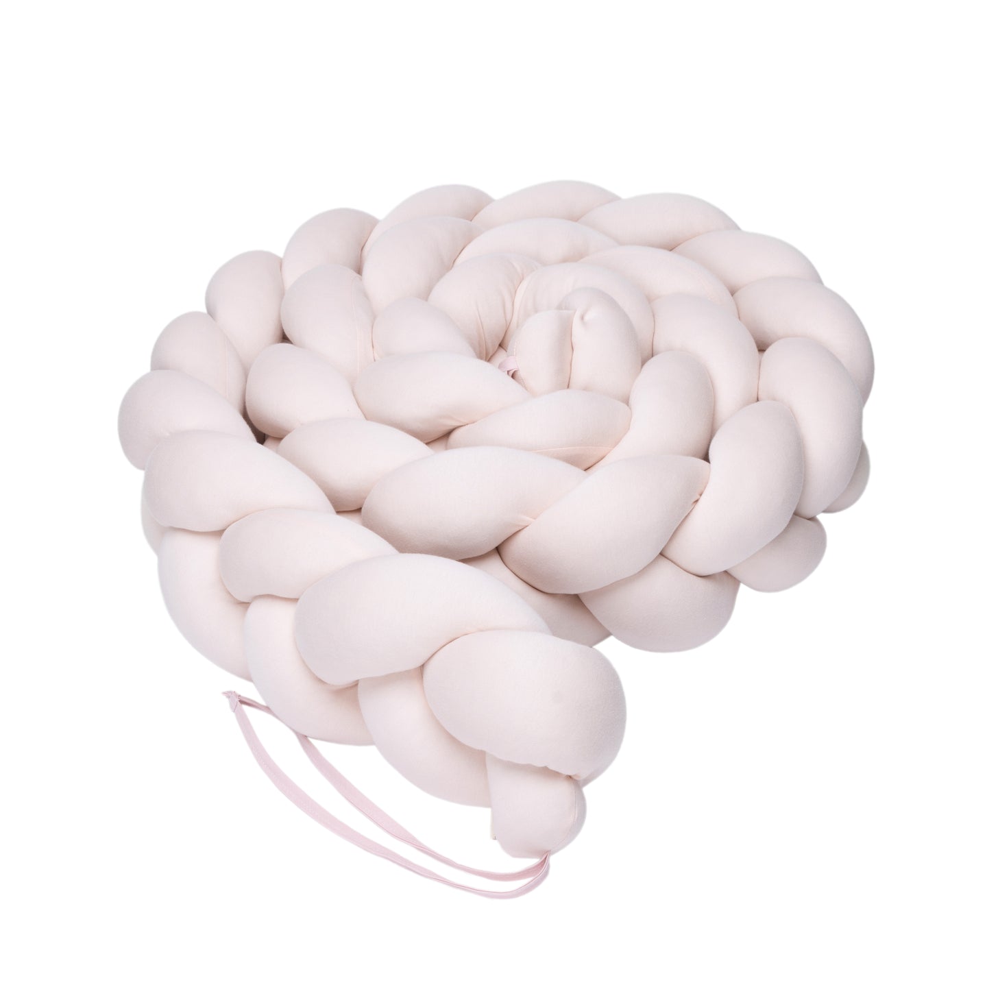 Bimbi Dreams - BRAIDED COT BUMPER 200 CM Pink