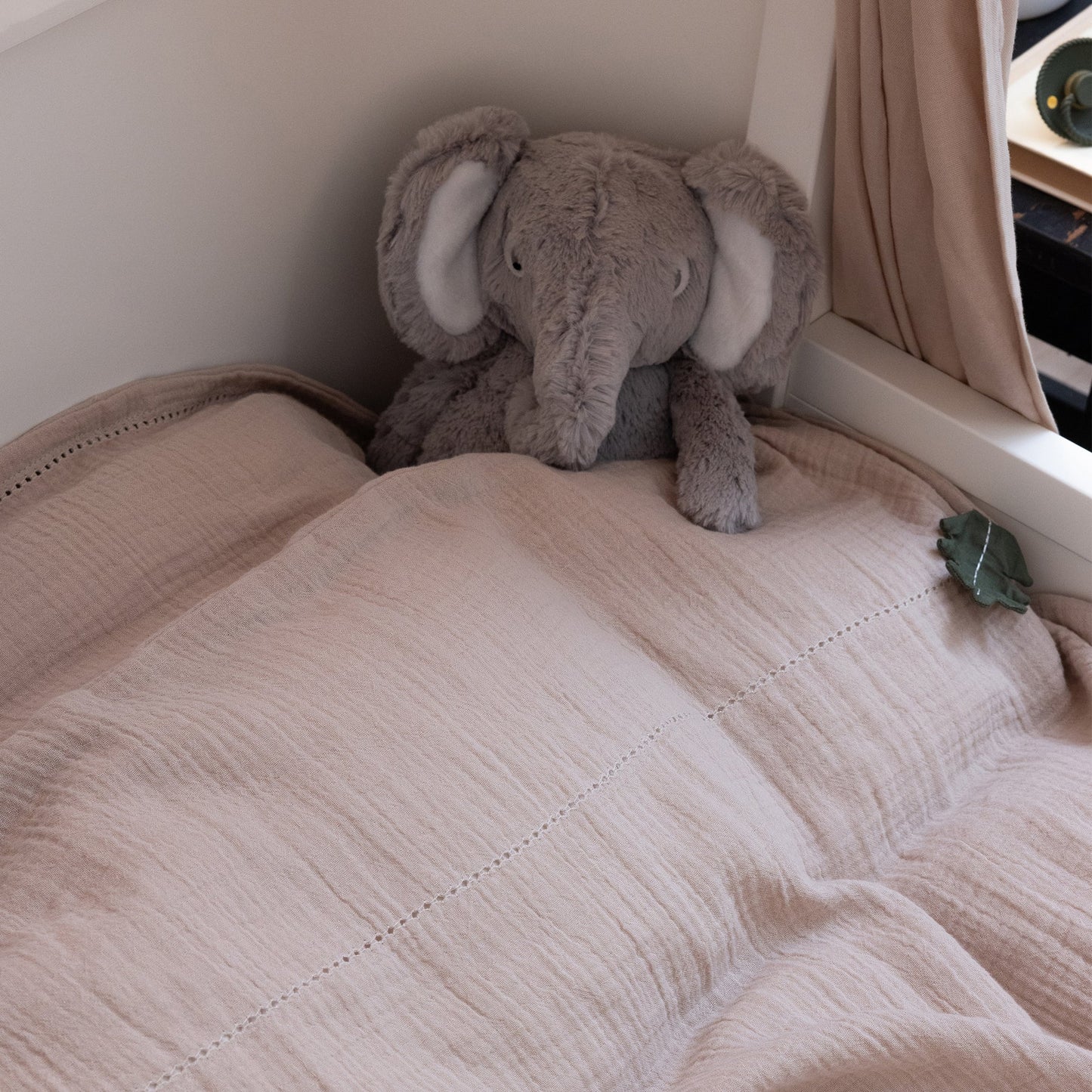 Sebra - Bed linen, baby, muslin, seabreeze beige