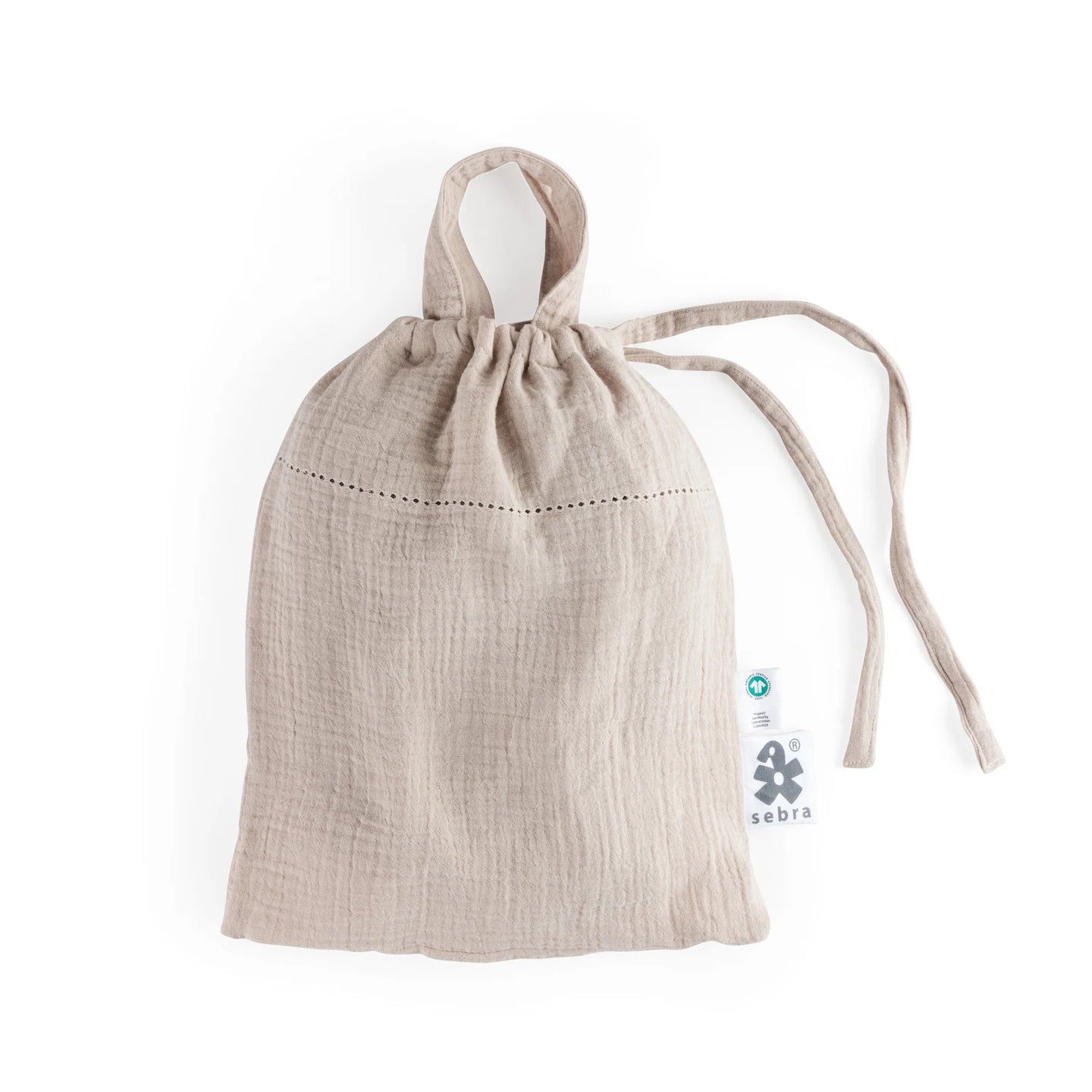 Sebra - Bed linen, baby, muslin, seabreeze beige