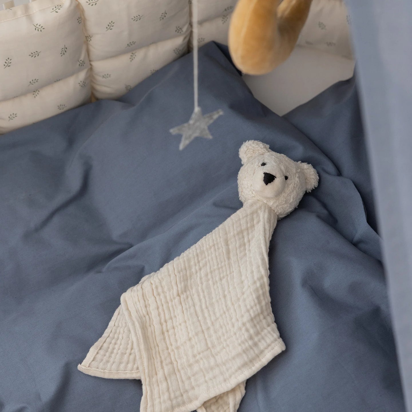 Sebra - Classic bed linen, baby, forest lake blue