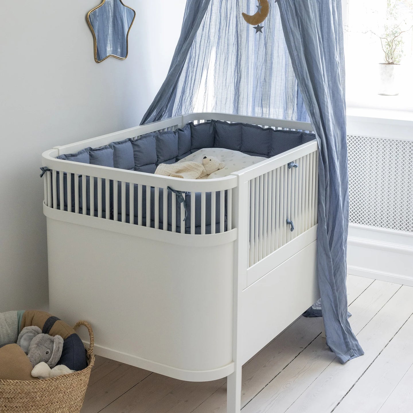 Sebra - Baby Bumper Kapok - Forest Lake Blue
