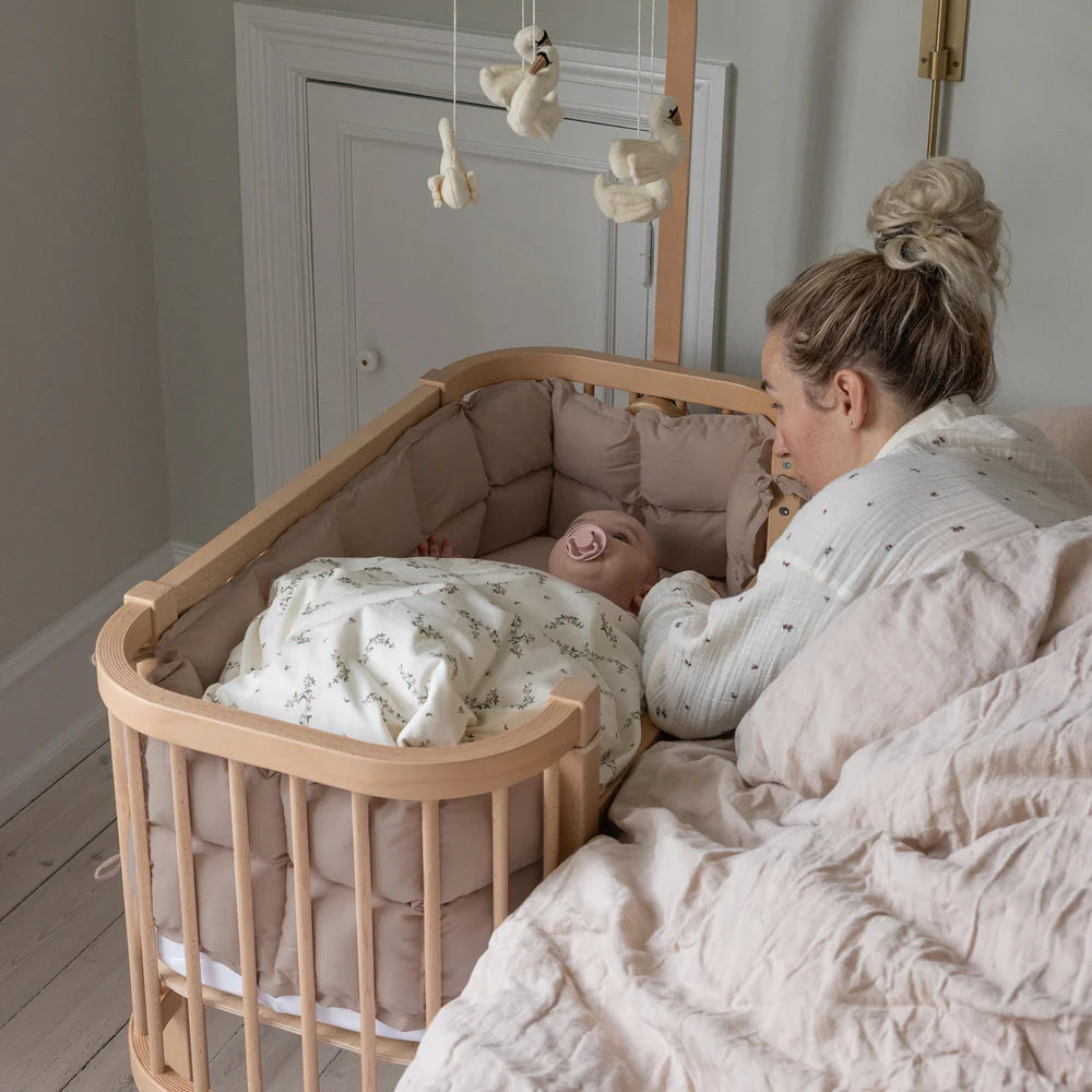 Sebra - Baby Bumper Kapok Half Length- Jetty Beige