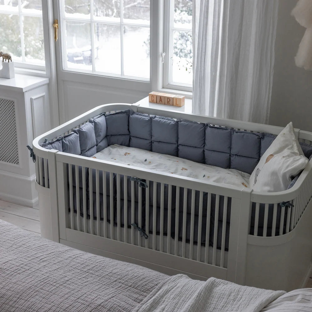 Sebra - Baby Bumper, kapok, Dusty Blue