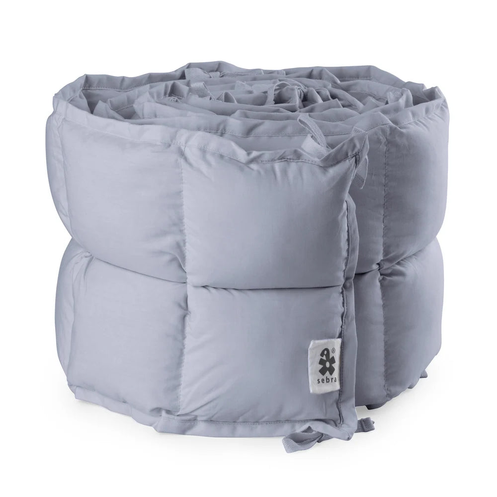 Sebra - Baby Bumper, kapok, Dusty Blue