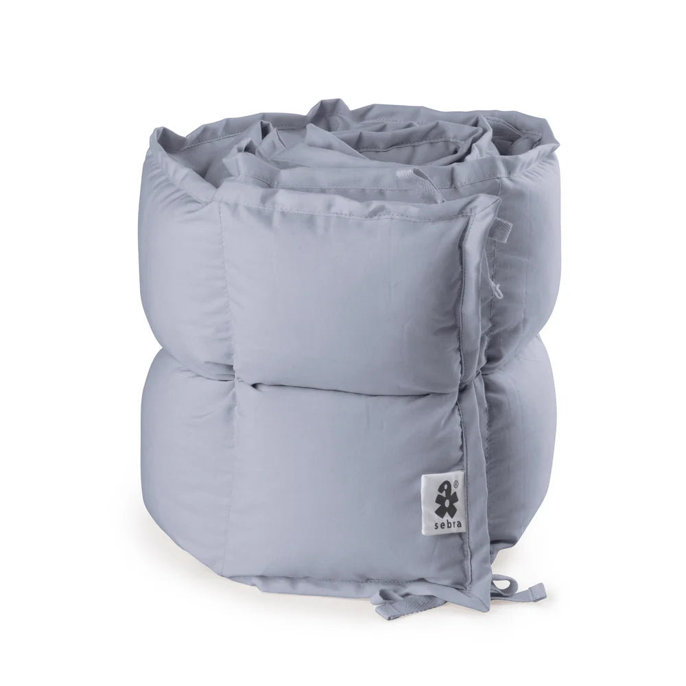 Sebra - Baby Bumper, kapok, Half-length, Dusty Blue