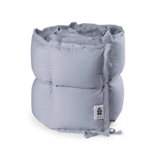 Sebra - Baby Bumper, kapok, Half-length, Dusty Blue
