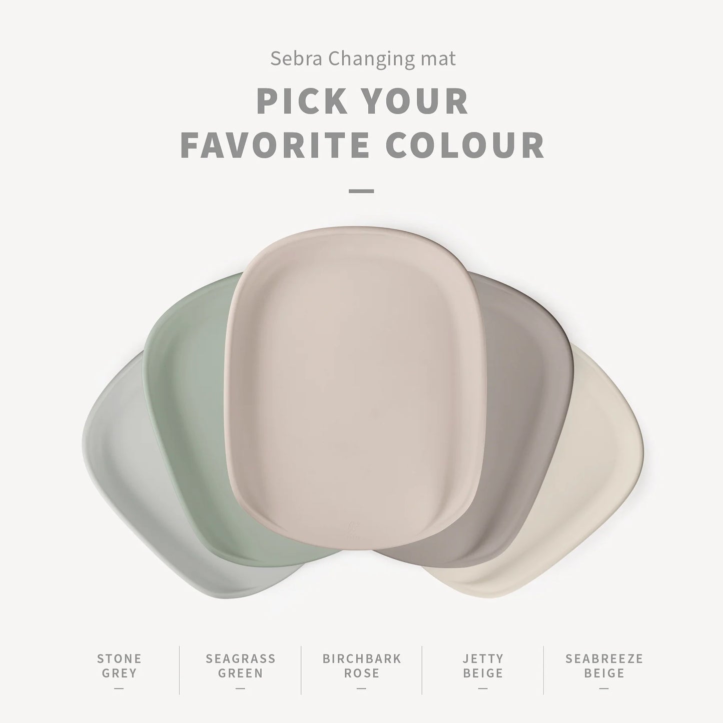 Sebra - Changing mat - Stone Grey