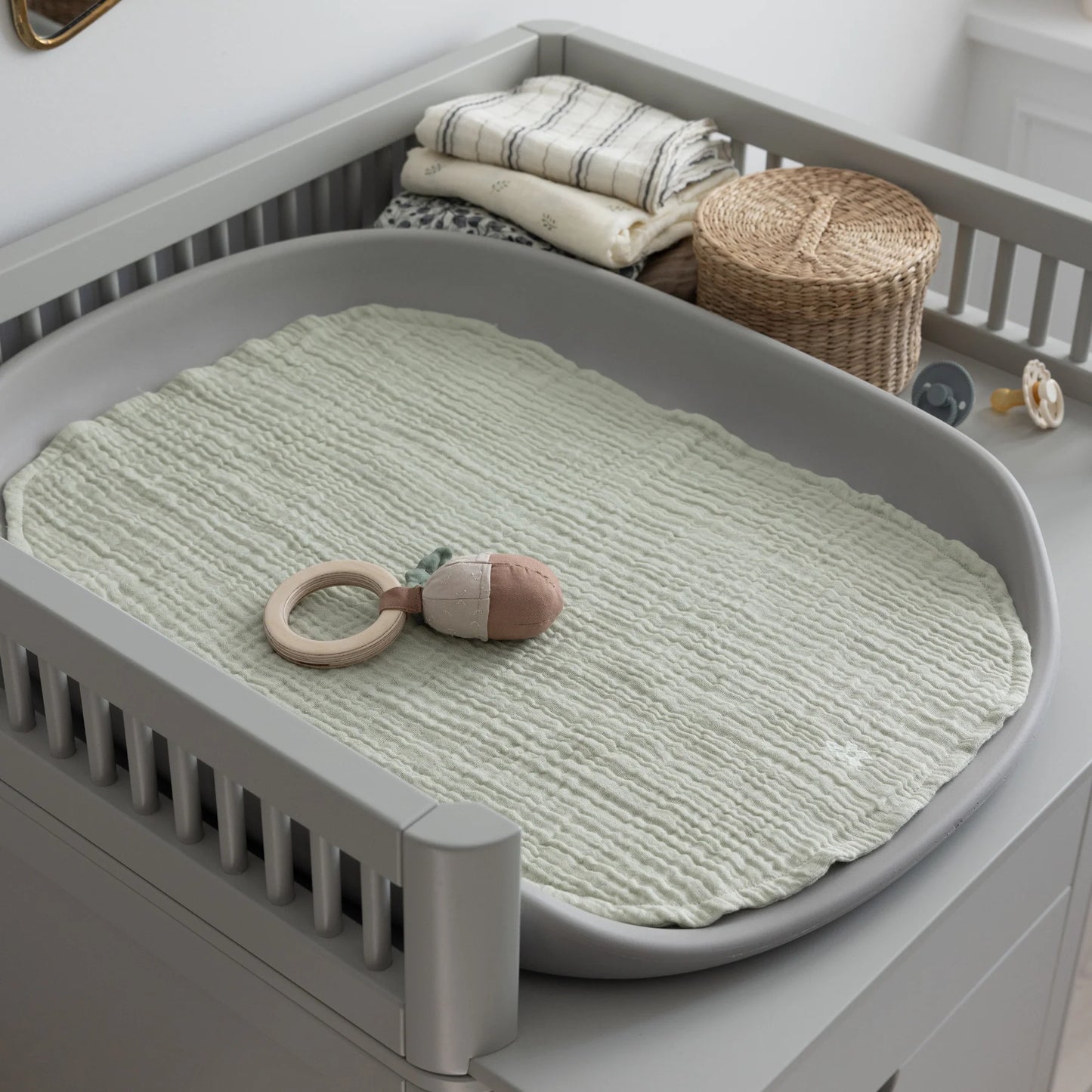 Sebra - Nursing Towel Muslin 2 pack - Green