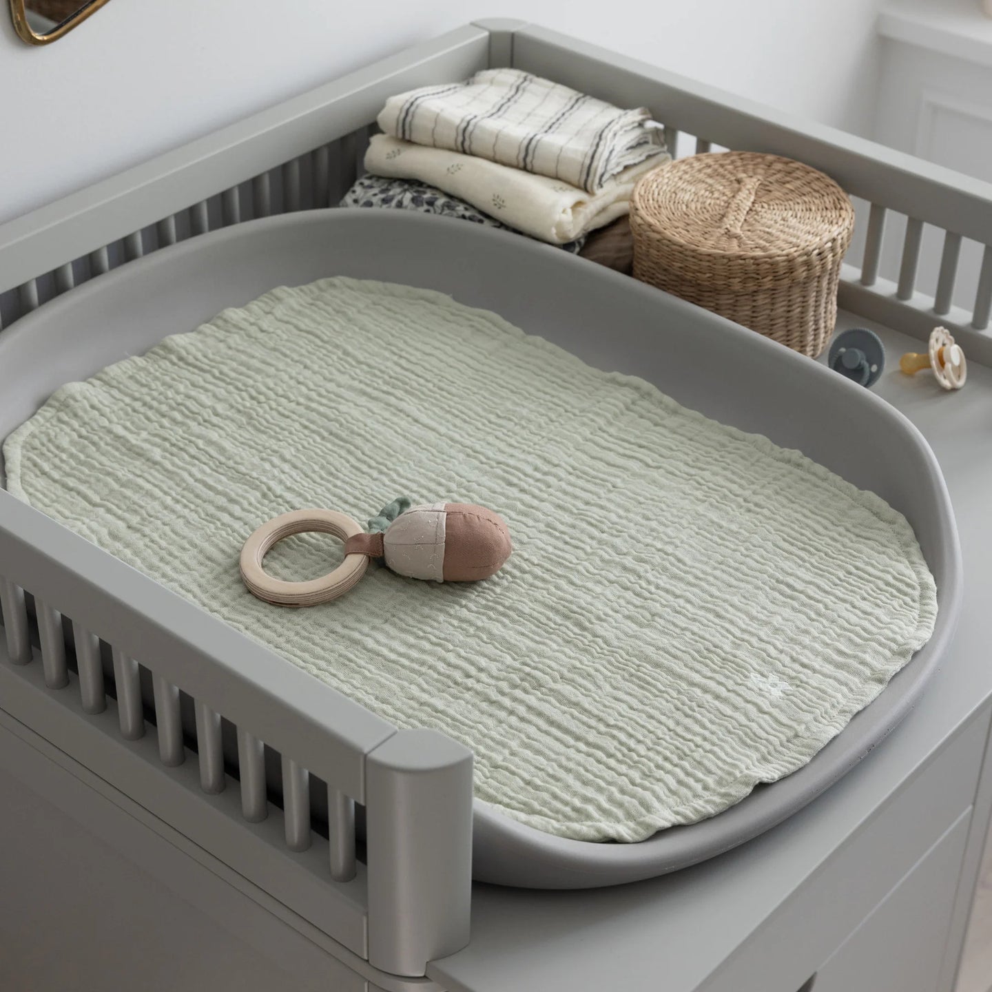 Sebra - Nursing Towel Muslin 2 pack - Green