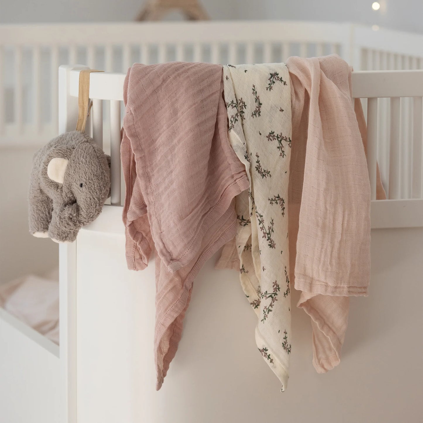 Sebra - Muslin 3 pcs, powder blossom, rose