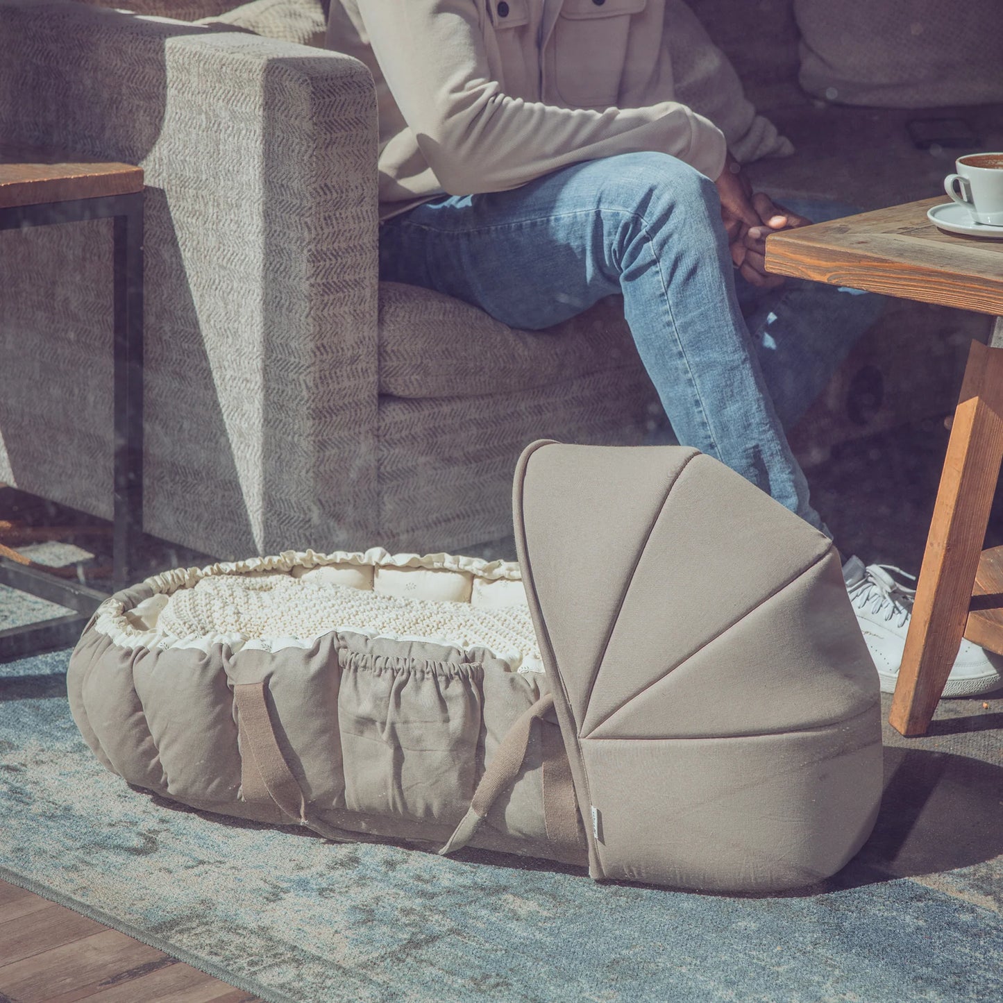 Sebra - 3-in-1 Baby Nest - Sophora Leaves