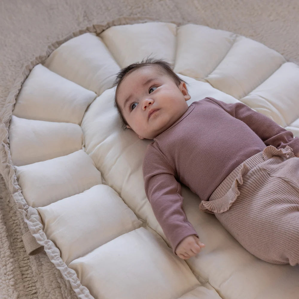 Sebra - 3-in-1 Baby Nest+Hood, Morning Beige Melange