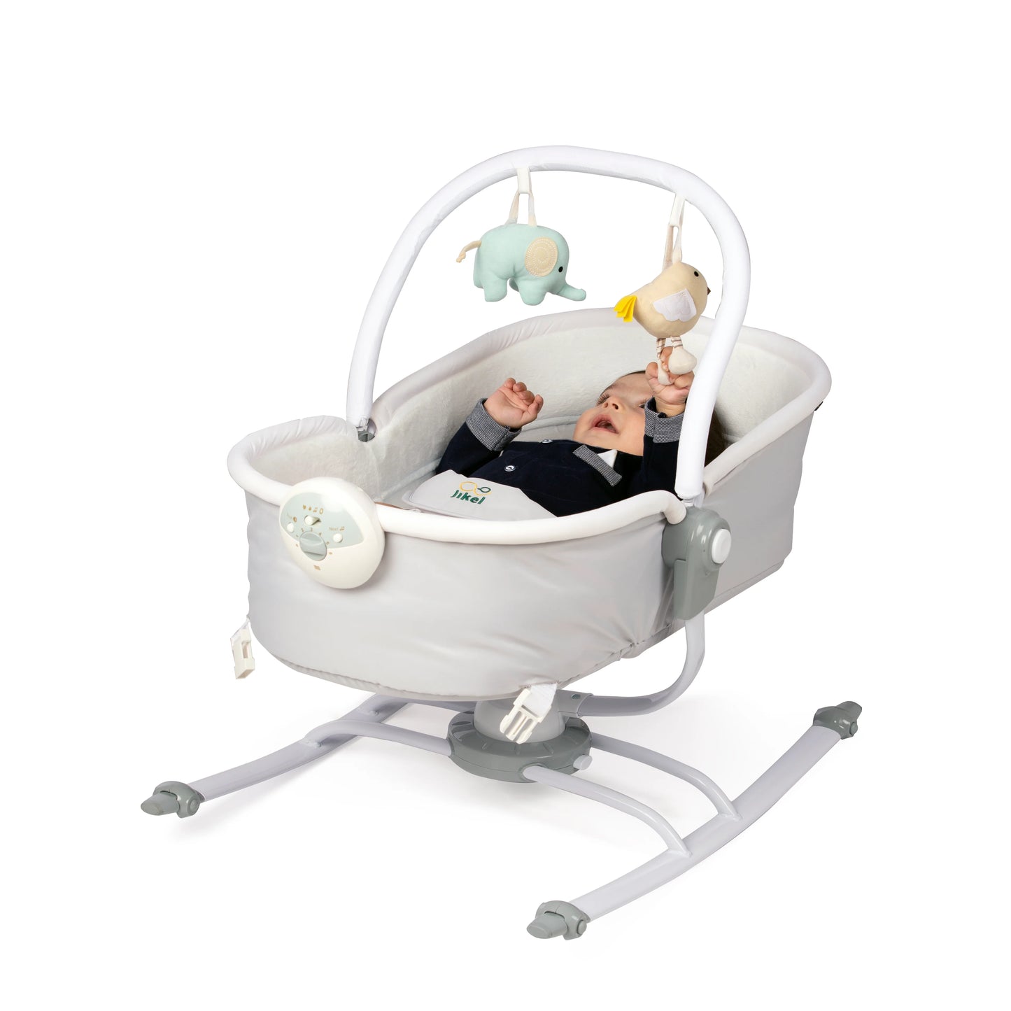 Jikel - Rella Bassinet & Rocker - Grey