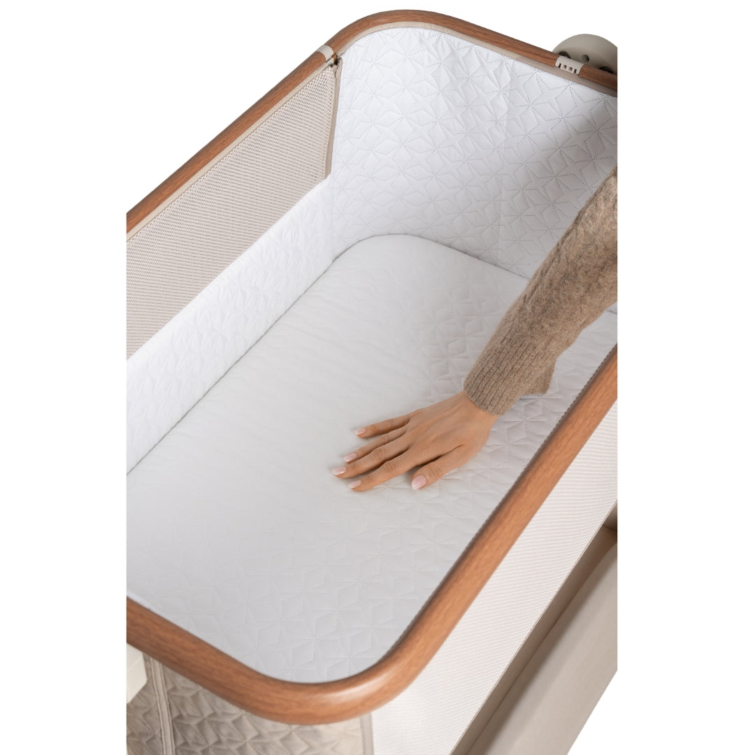 Jikel - Nest Glide Co-sleeper Bedside Crib - Wood Beige
