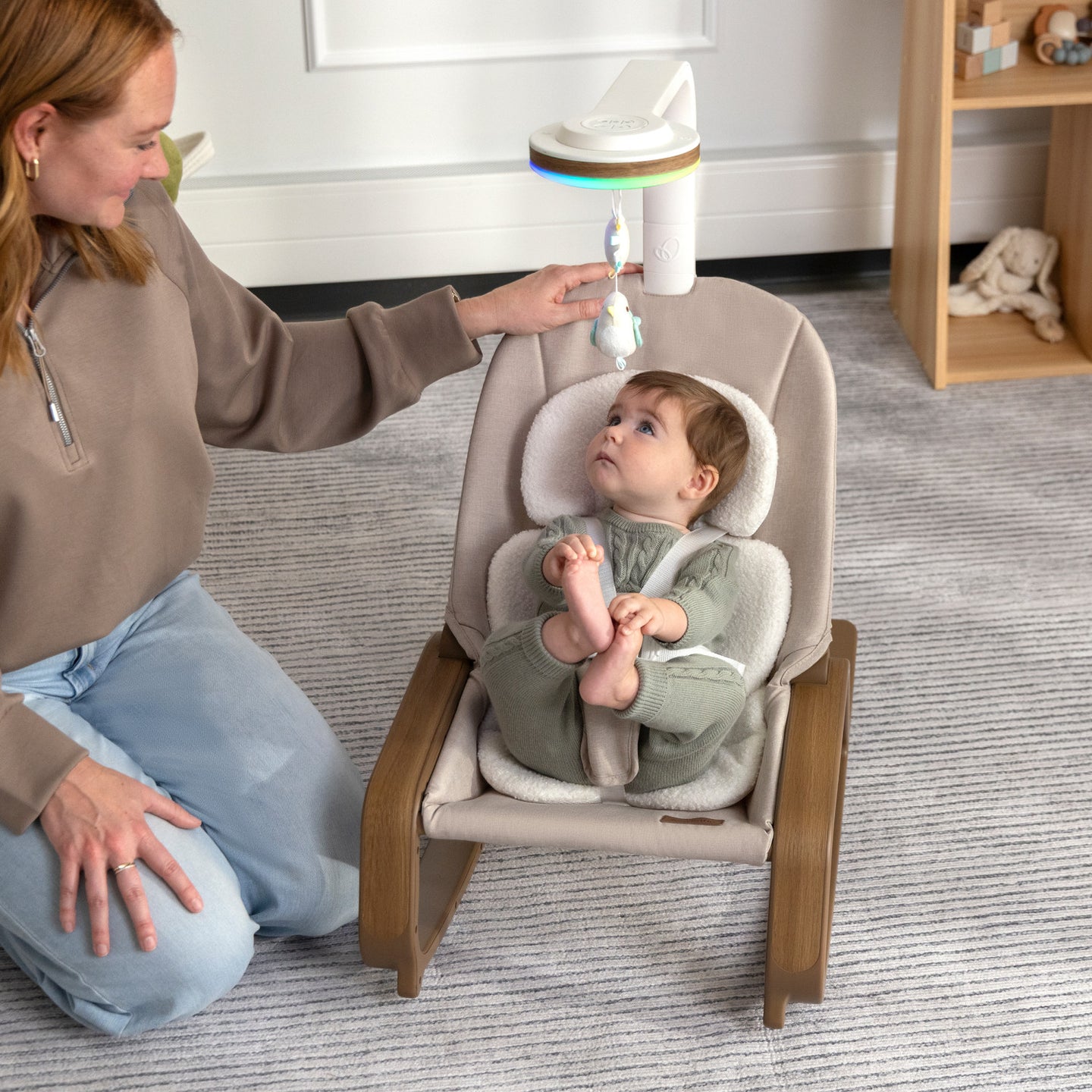 Evenflo - Lyra 2-In-1 Infant To Toddler Rocker - Coastal Coffee