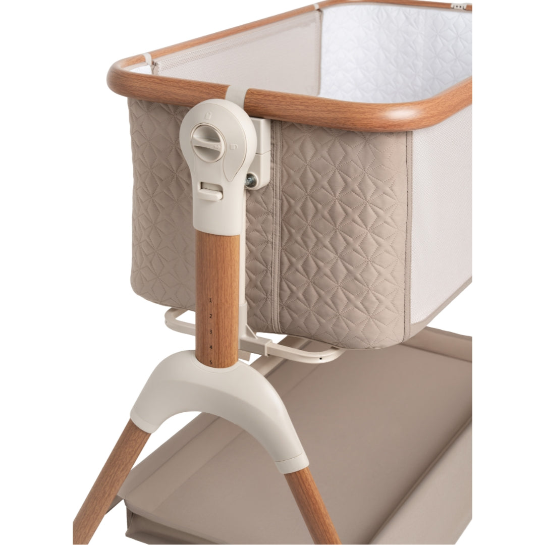 Jikel - Nest Glide Co-sleeper Bedside Crib - Wood Beige