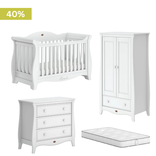 Boori - Sleigh Royale Bundle Set with 3 Drawer Chest and Wardrobe