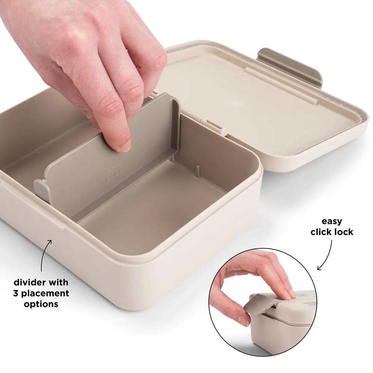 Done By Deer Lunch Box with Divider Celebration Sand