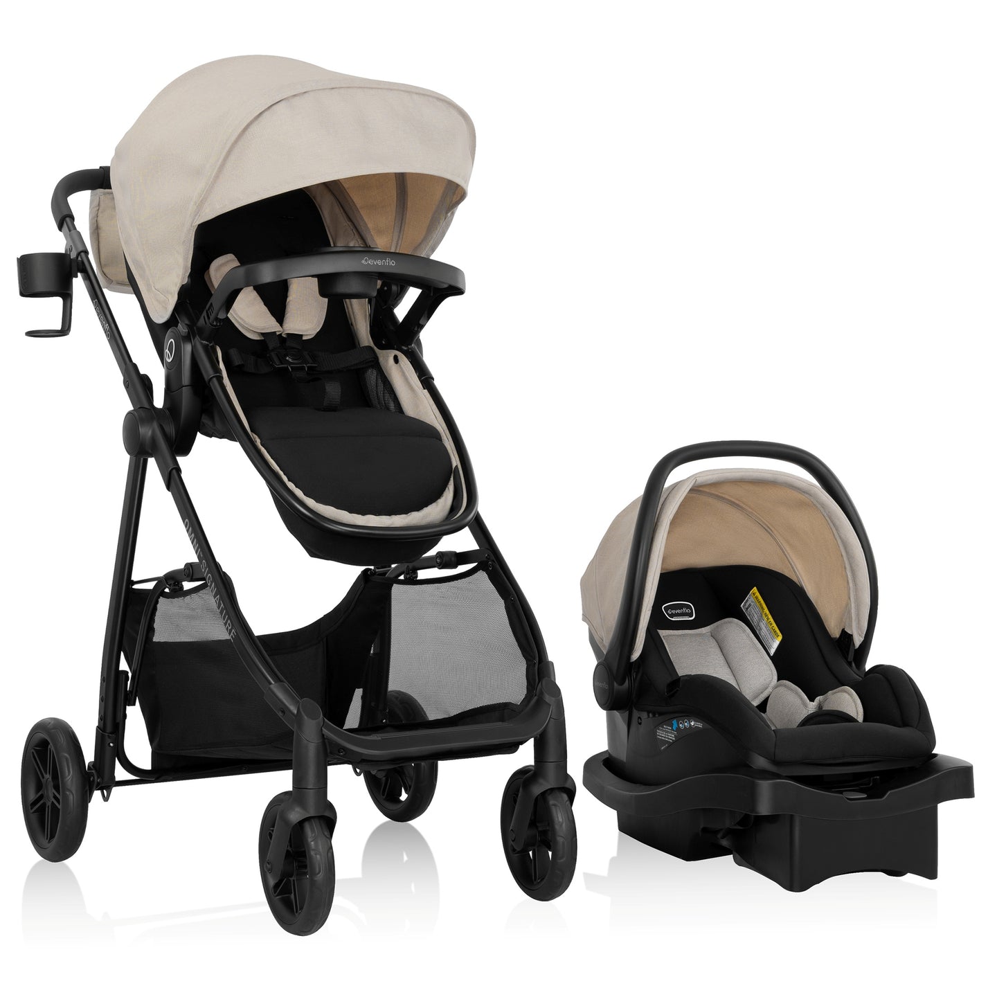 Evenflo - Omni Signature Travel System With Litemax Infant Car Seat - Coastal Coffee
