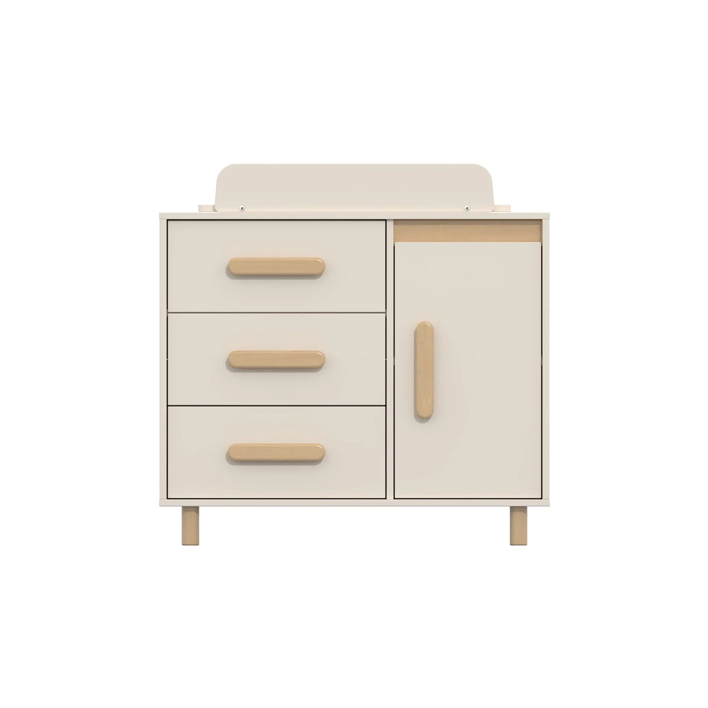 Boori - Scandi 3 Drawer Dresser_Soft White and Beech