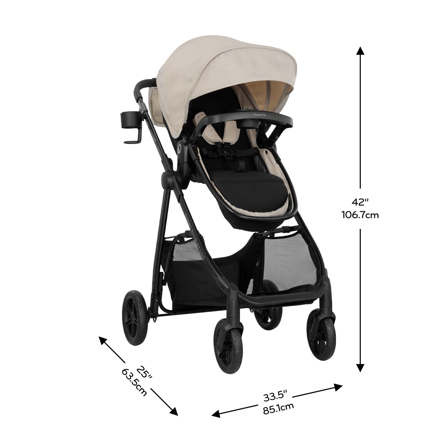 Evenflo - Omni Signature Travel System With Litemax Infant Car Seat - Coastal Coffee