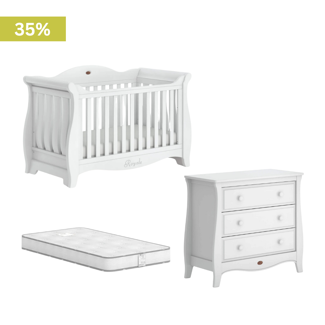 Boori - Sleigh Royale Bundle Set with 3 Drawers Chest