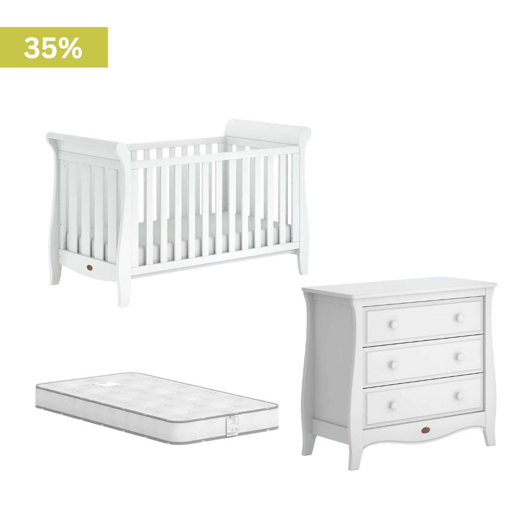 Boori - Sleigh Elite Bundle Set with 3 Drawers Chest