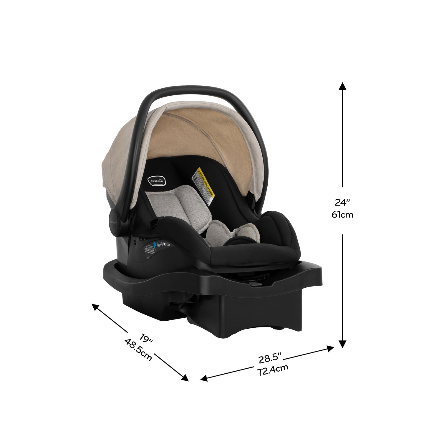 Evenflo - Omni Signature Travel System With Litemax Infant Car Seat - Coastal Coffee