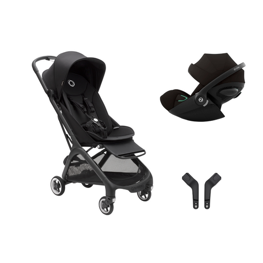 Bugaboo - Butterfly  Midnight Black + Cybex - Cloud G iSize