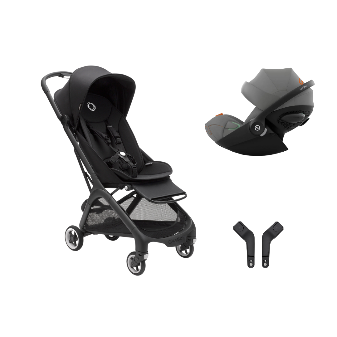 Bugaboo - Butterfly  Midnight Black + Cybex - Cloud G iSize