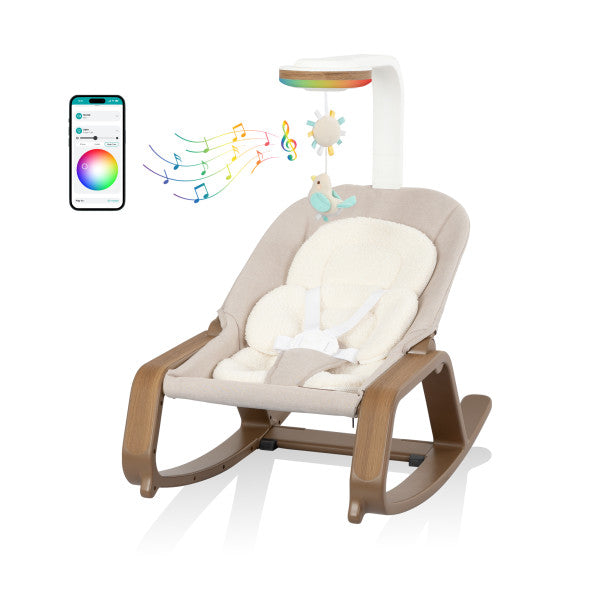 Evenflo - Lyra 2-In-1 Infant To Toddler Rocker - Coastal Coffee