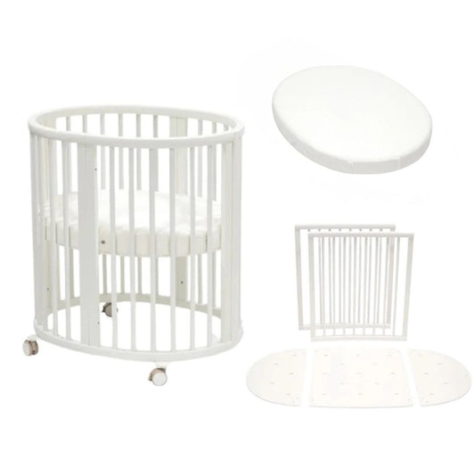 Stokke Sleepi Mini Bed Bundle - Sleepi Mini Bed with Sleepi Mini Mattress, Sleepi Mini Fitted Sheet & Sleepi Bed Extension