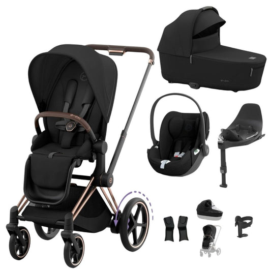 Cybex - ePriam Travel System with Cloud T plus - Sepia Black