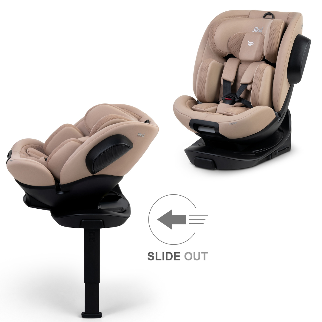 Jikel - Jupiter 360° Slide-Out Car Seat – Beige