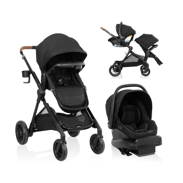 Evenflo - Pivot Xpand NXT Travel System - Coal Black