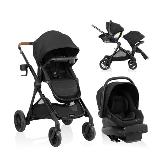 Evenflo - Pivot Xpand NXT Travel System - Coal Black