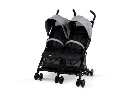Opal Double Compact Stroller - Sapphire Grey