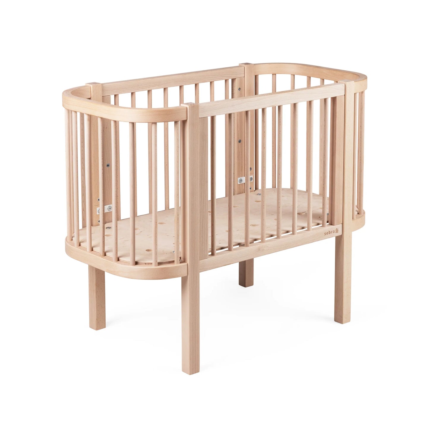 Sebra - Bedside Crib, Wooden Edition