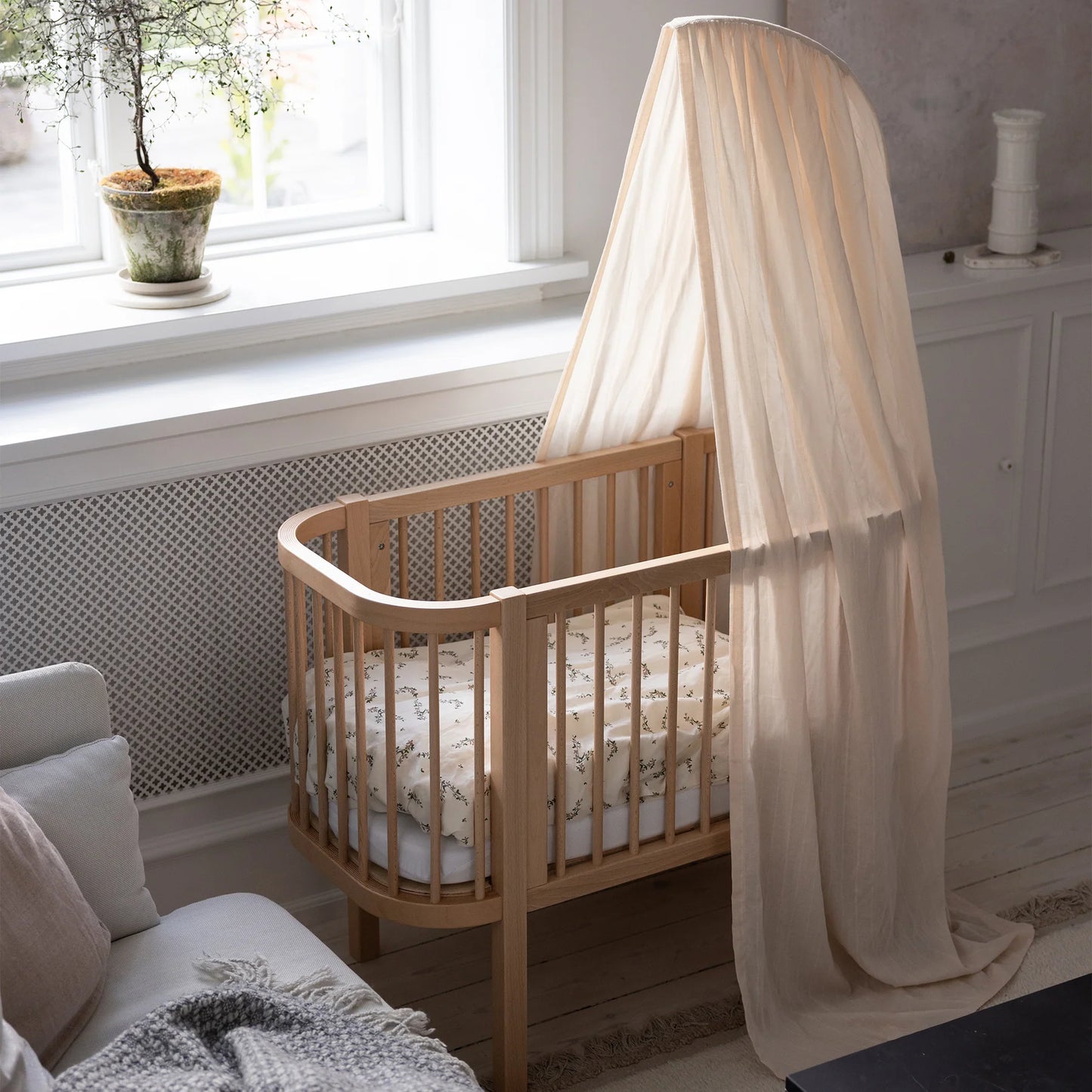 Sebra - Bedside Crib, Wooden Edition