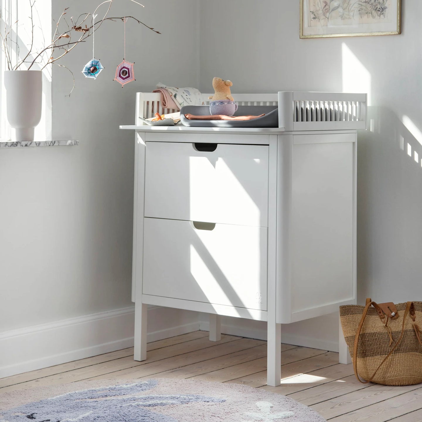 Sebra - Changing Unit Drawers - Classic White